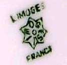 Limoges Plate mark